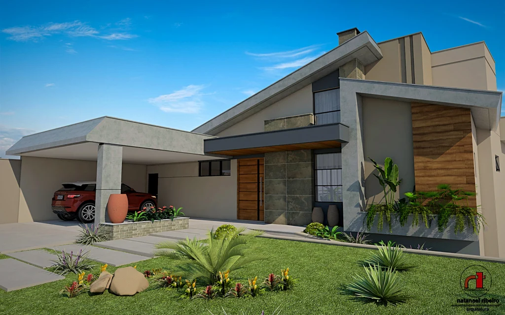 Casa R&F, projeto residencial assinado por Natanael Ribeiro Arquiteto em Alfenas, MG.