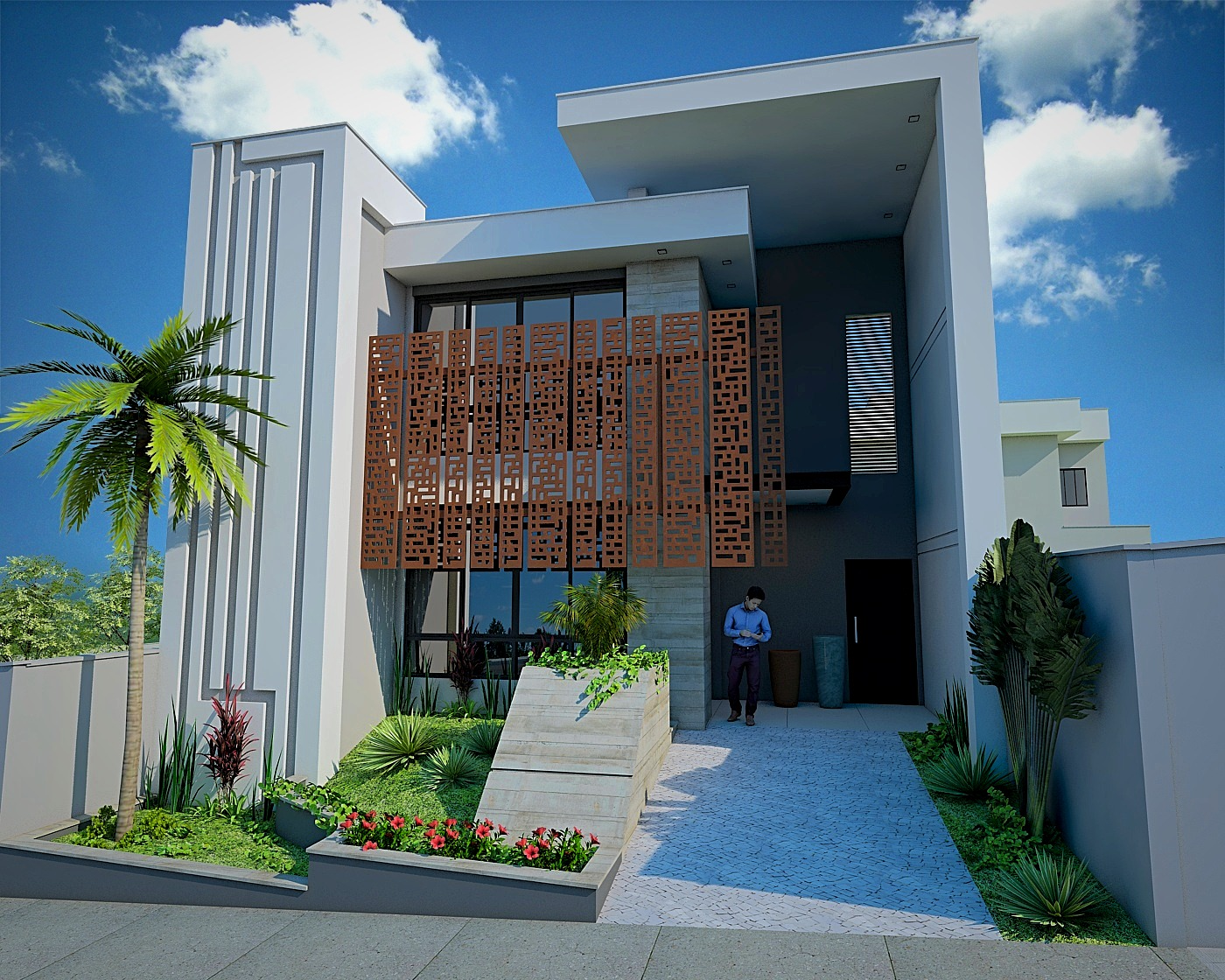 Clínica LE, projeto arquitetônico desenvolvido pelo escritório Natanael Ribeiro Arquiteto em Alfenas, MG.