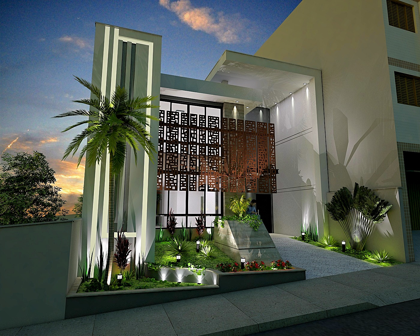 Clínica LE, projeto arquitetônico desenvolvido pelo escritório Natanael Ribeiro Arquiteto em Alfenas, MG.