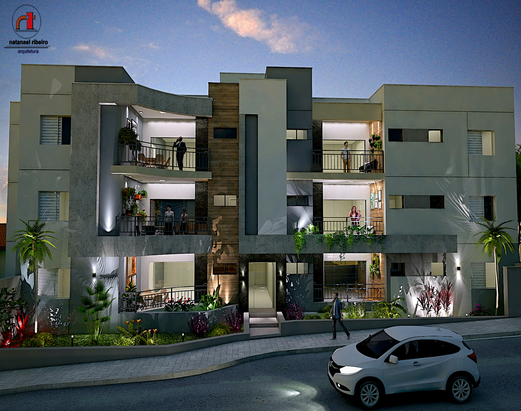 Projetos de edifícios desenvolvidos pelo escritório Natanael Ribeiro Arquitetura em Alfenas e região, com foco técnico e funcional.