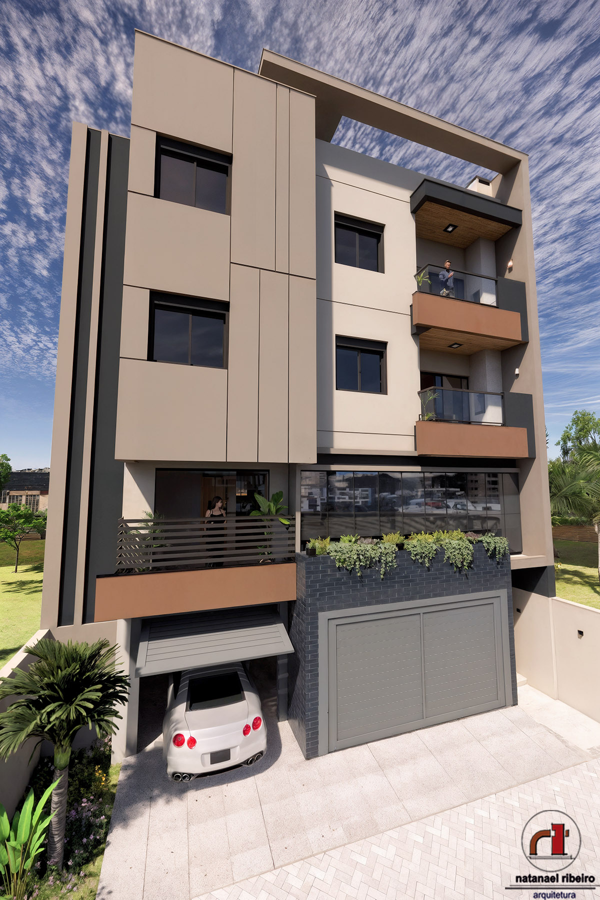 Projetos de edifícios desenvolvidos pelo escritório Natanael Ribeiro Arquitetura em Alfenas e região, com foco técnico e funcional.