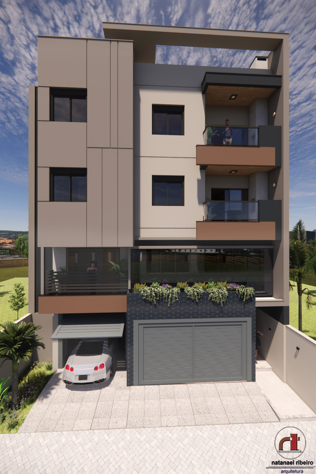 Projetos de edifícios desenvolvidos pelo escritório Natanael Ribeiro Arquitetura em Alfenas e região, com foco técnico e funcional.