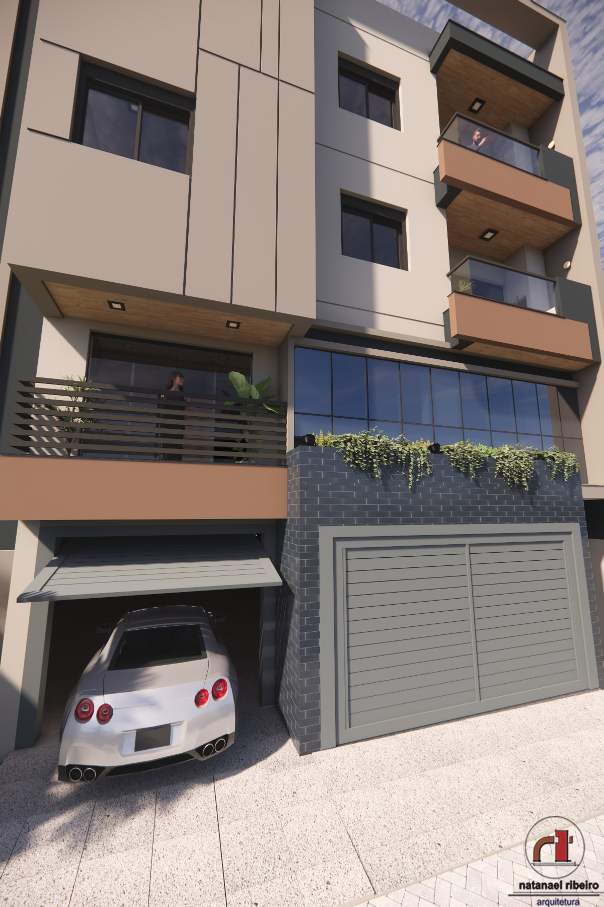 Projetos de edifícios desenvolvidos pelo escritório Natanael Ribeiro Arquitetura em Alfenas e região, com foco técnico e funcional.