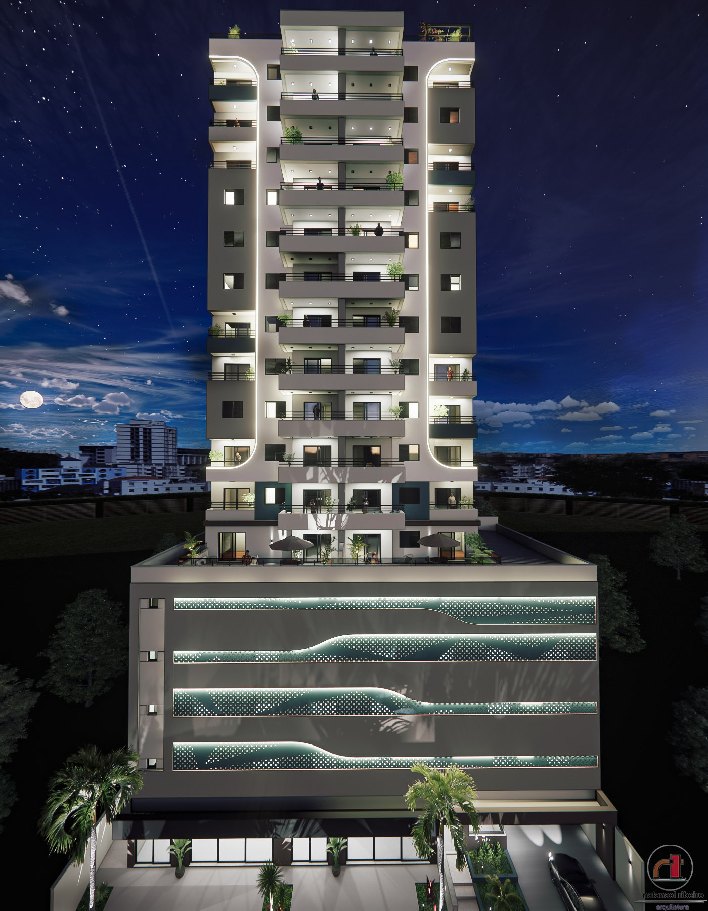 Projetos de edifícios desenvolvidos pelo escritório Natanael Ribeiro Arquitetura em Alfenas e região, com foco técnico e funcional.