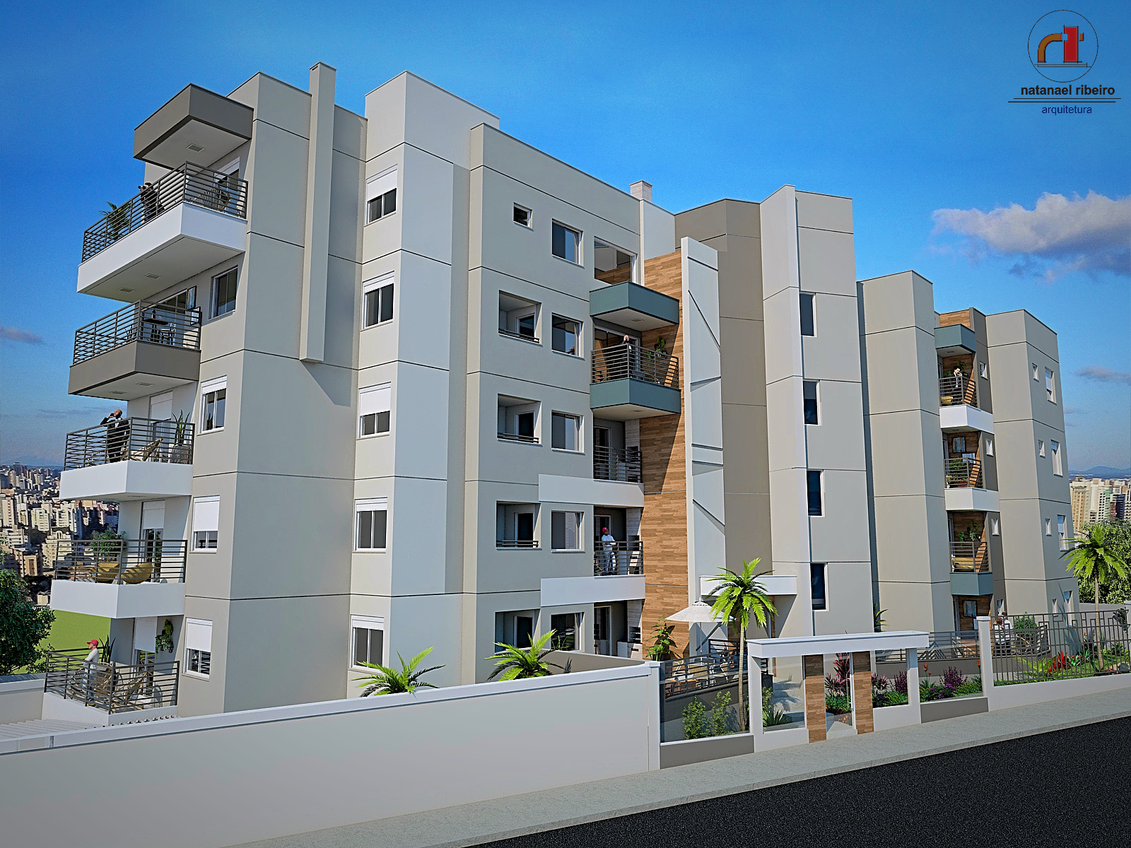 Projetos de edifícios desenvolvidos pelo escritório Natanael Ribeiro Arquitetura em Alfenas e região, com foco técnico e funcional.