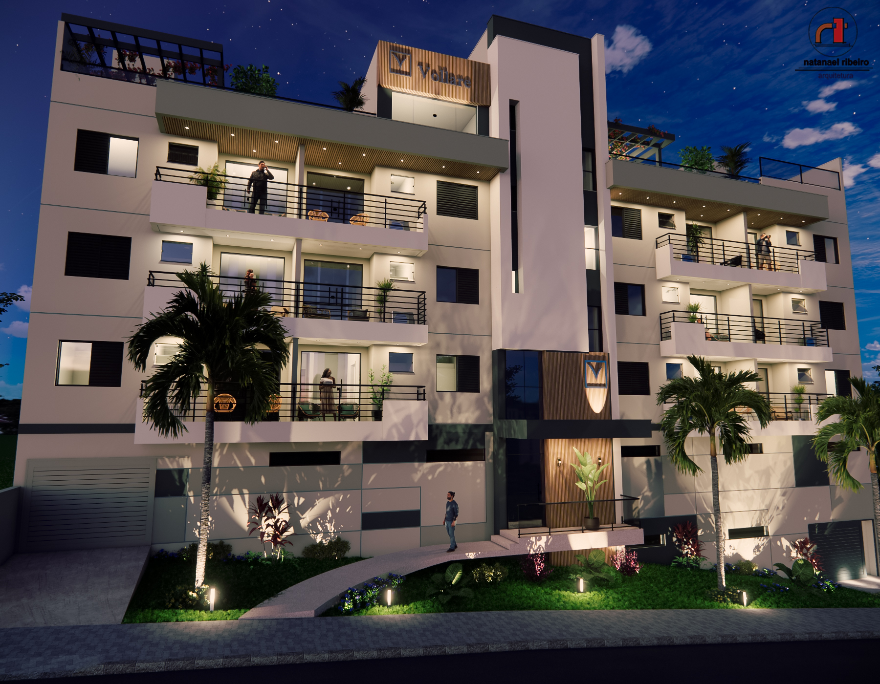 Projetos de edifícios desenvolvidos pelo escritório Natanael Ribeiro Arquitetura em Alfenas e região, com foco técnico e funcional.