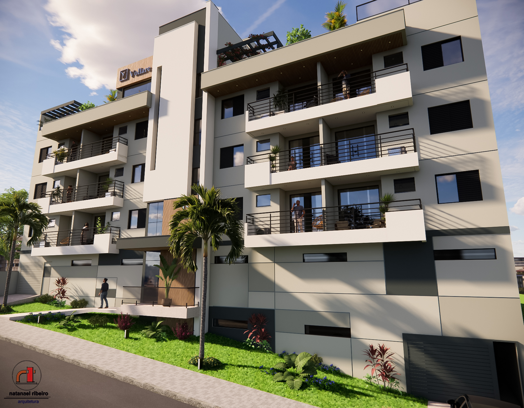 Projetos de edifícios desenvolvidos pelo escritório Natanael Ribeiro Arquitetura em Alfenas e região, com foco técnico e funcional.