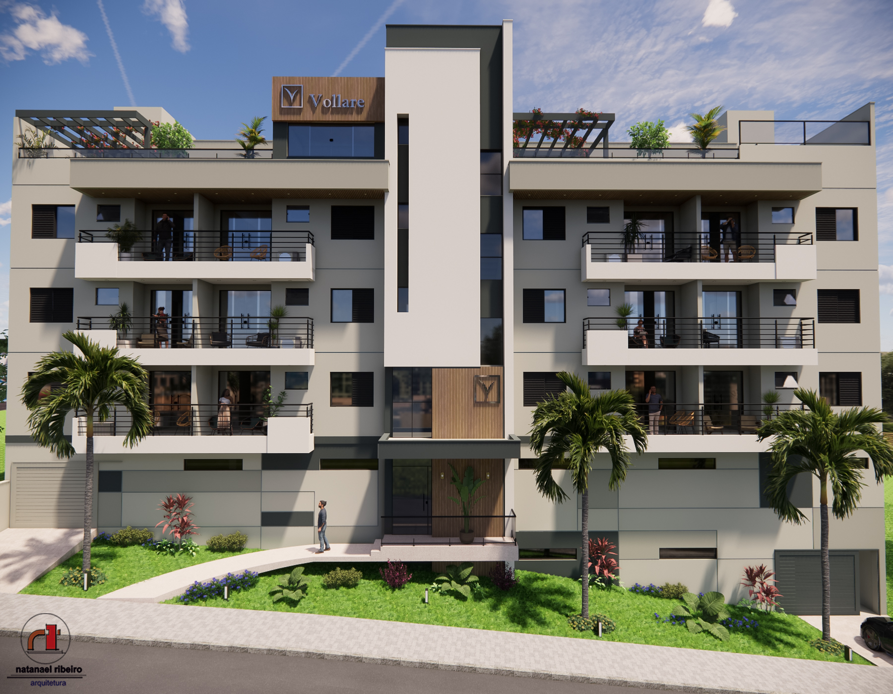 Projetos de edifícios desenvolvidos pelo escritório Natanael Ribeiro Arquitetura em Alfenas e região, com foco técnico e funcional.