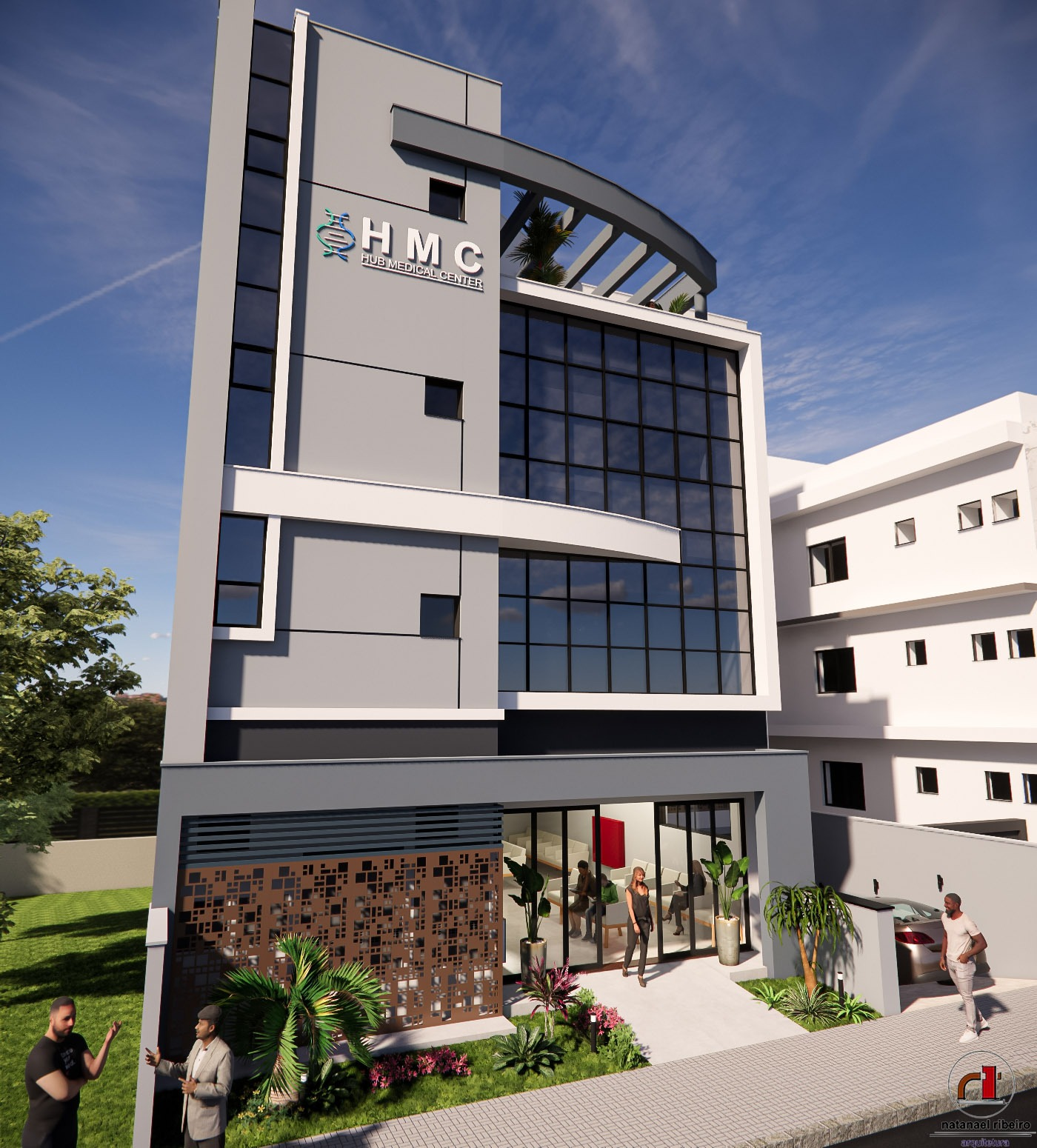 Projetos de clínicas desenvolvidos pelo escritório Natanael Ribeiro Arquitetura em Alfenas e região, com foco em funcionalidade e acolhimento.